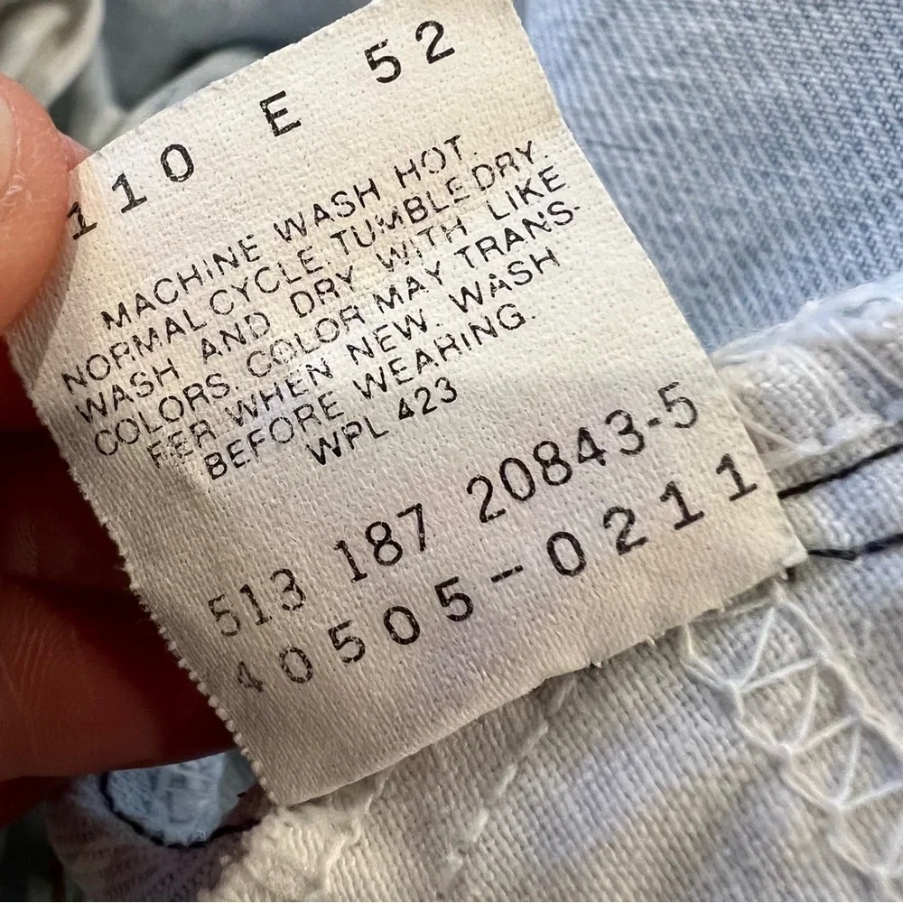 VTG Levi's Blue Jeans Mens 31x32 Orange Tab Vintage Light Wash USA Vintage Levi